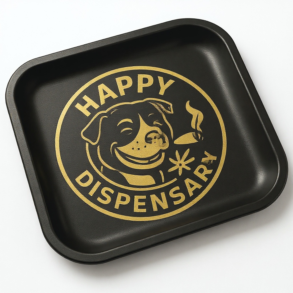 Happy Dog Rolling Tray