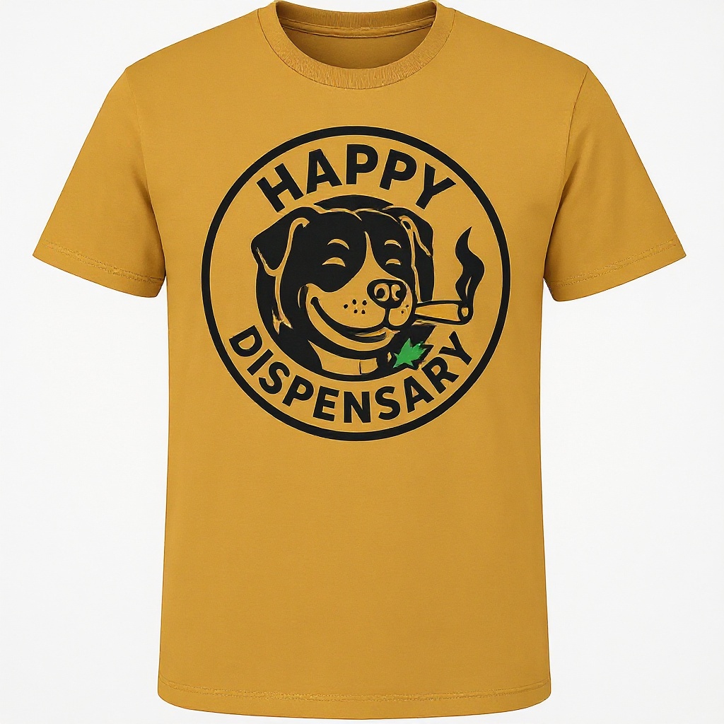 Happy Dog T-Shirt (Gold)